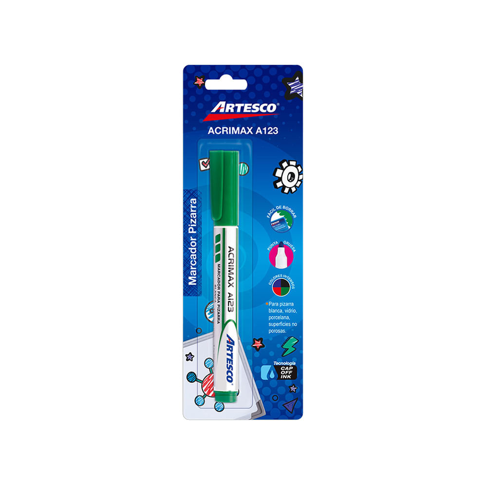 Artesco Plumón para Pizarra Acrimax A123 Verde