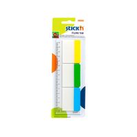 Stick'n Banderitas Adhesivas Duras Filing Tab Pack 30 unid + Regla 15 cm