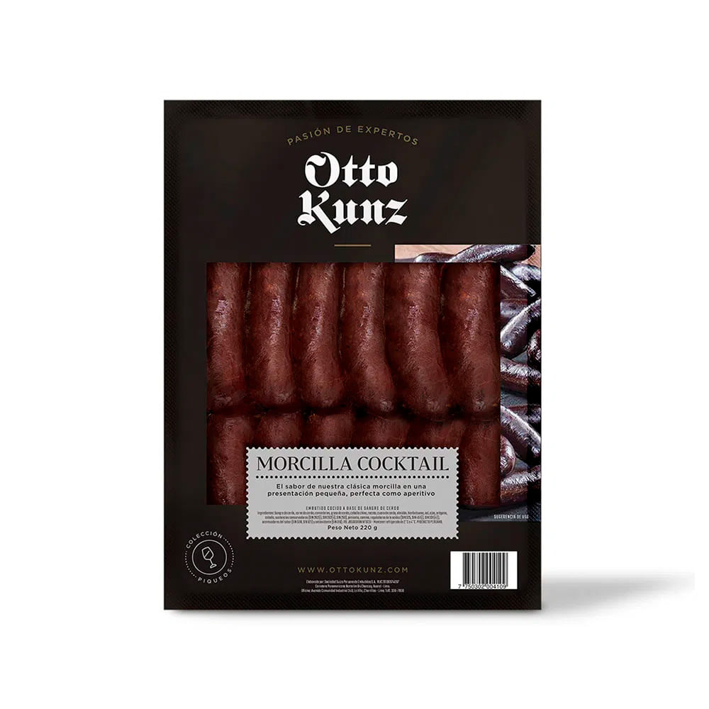 Morcilla Cóctel Otto Kunz Paquete 220 g
