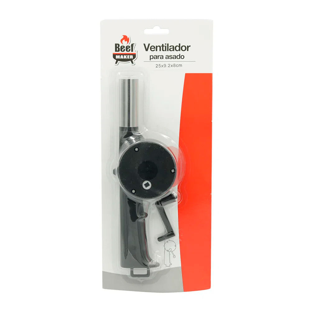 Beef Maker Ventilador Manual BBQ 25 x 9.2 x 8 cm