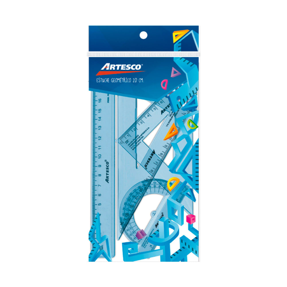 Artesco Estuche Geométrico 20 cm