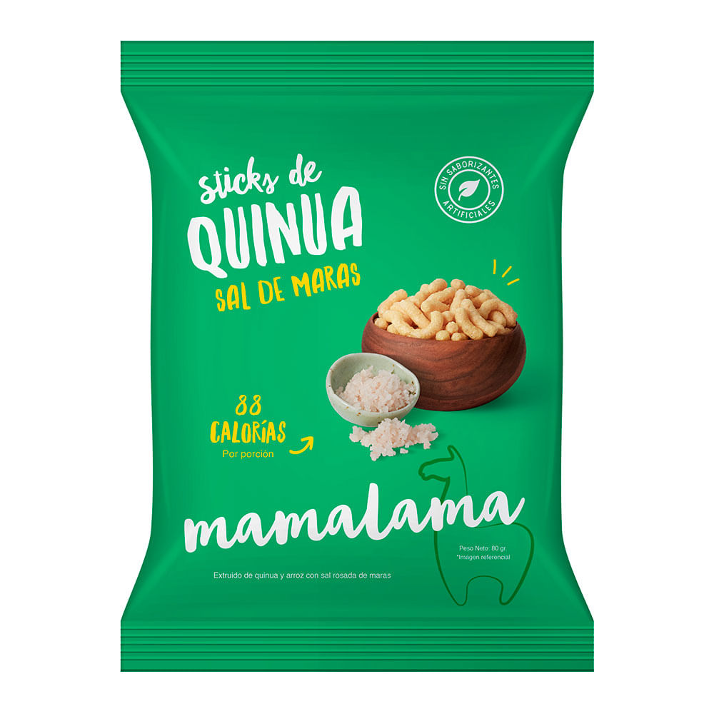 Sticks De Quinua y Sal De Maras Mamalama Bolsa 80 g