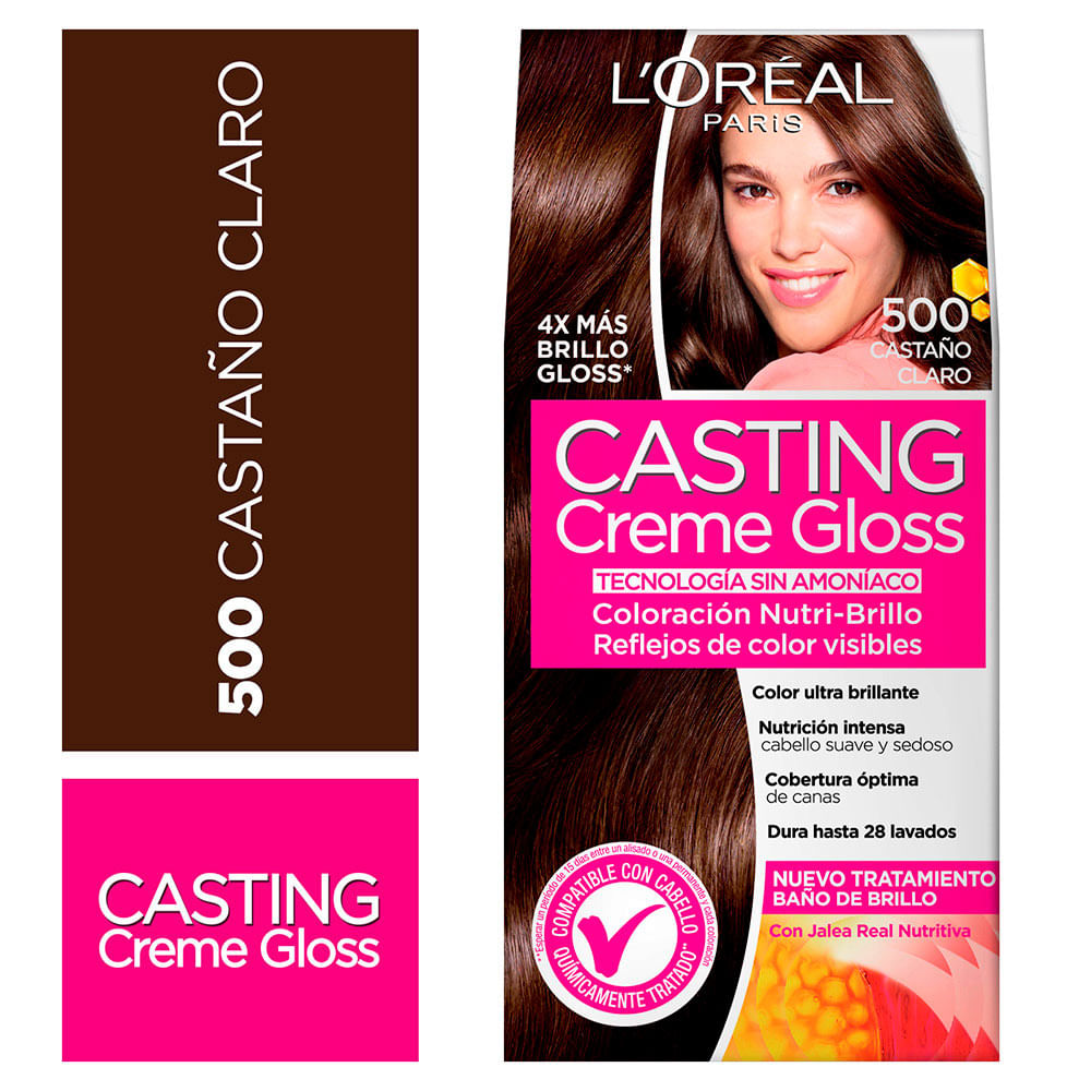 Tinte para Cabello 500 Castaño Claro Casting Creme Gloss Caja 152.5 ml