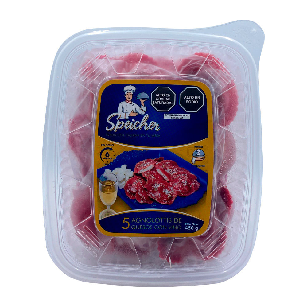 Agnolottis de 5 Quesos con Vino Speicher 450g