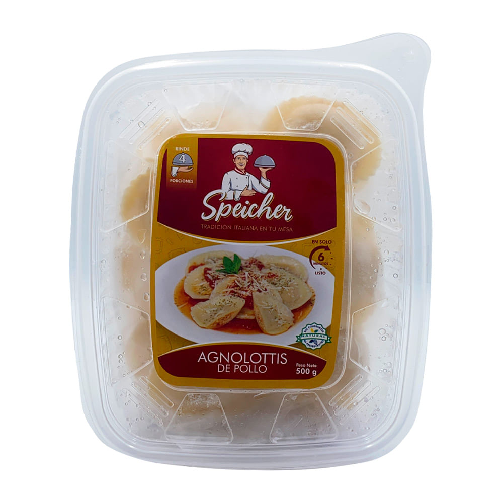 Agnolottis de Pollo Speicher Caja 500 g