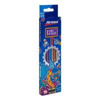 Artesco Colores Triangulares Metálicos Caja 8 unid