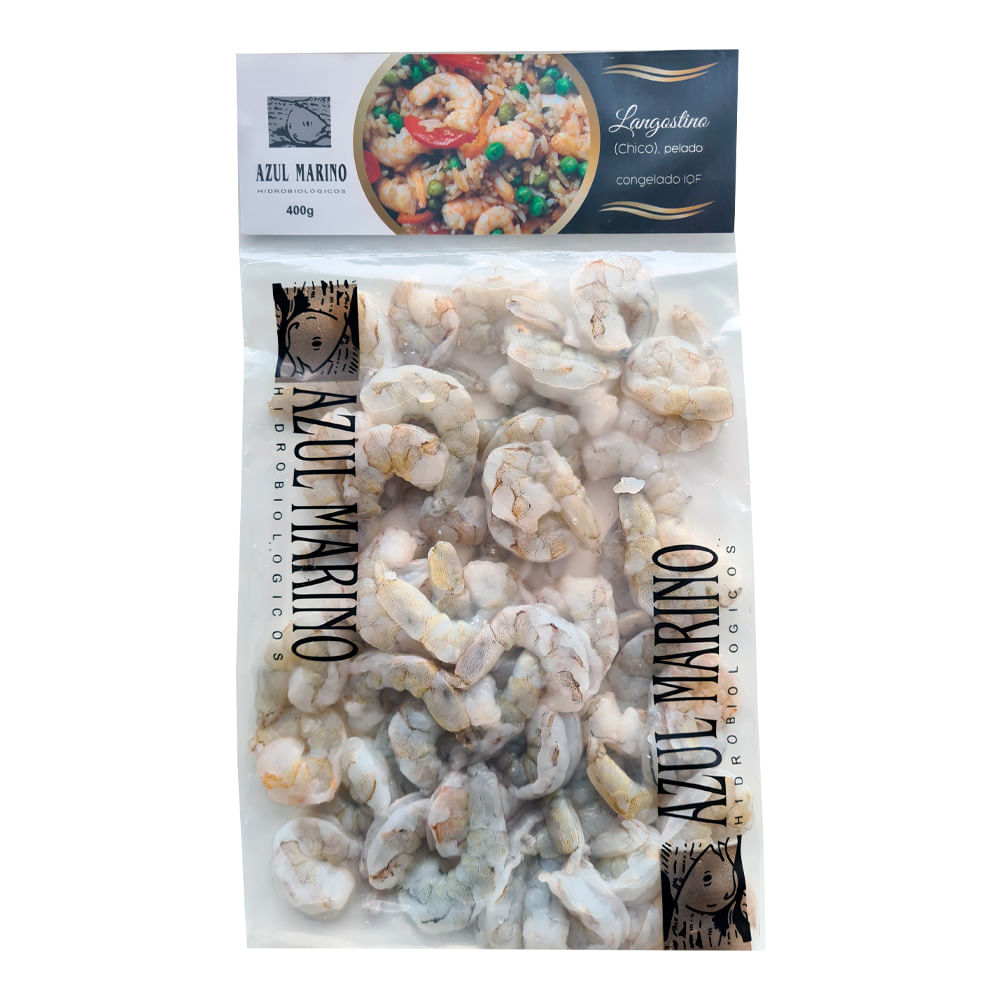 Langostino Chico Pelado Azul Marino Bolsa 400 g