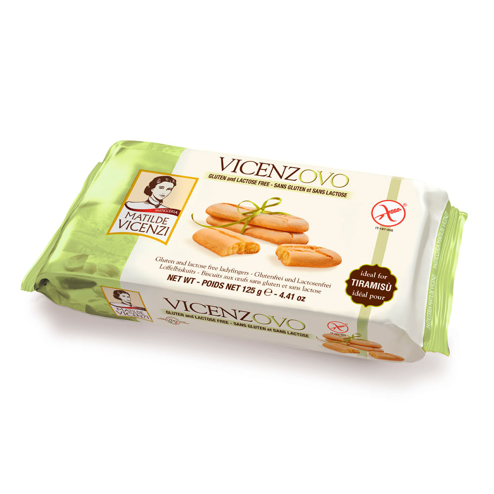 Bizcotela sin Gluten ni Lactosa Vicenzovo Vicenzi Paquete 125 g