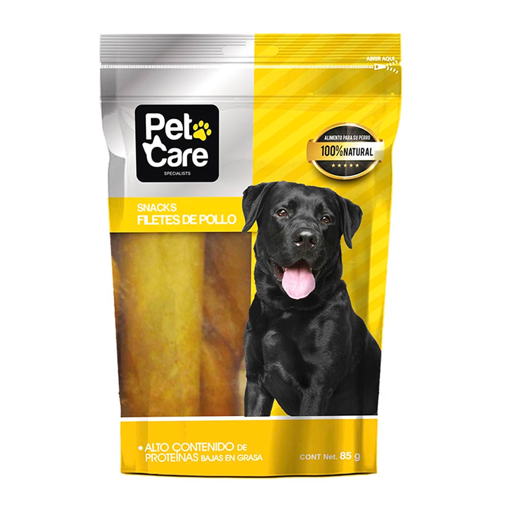 Pet Care Snacks para Perros Filetes de Pollo Doypack 85 g