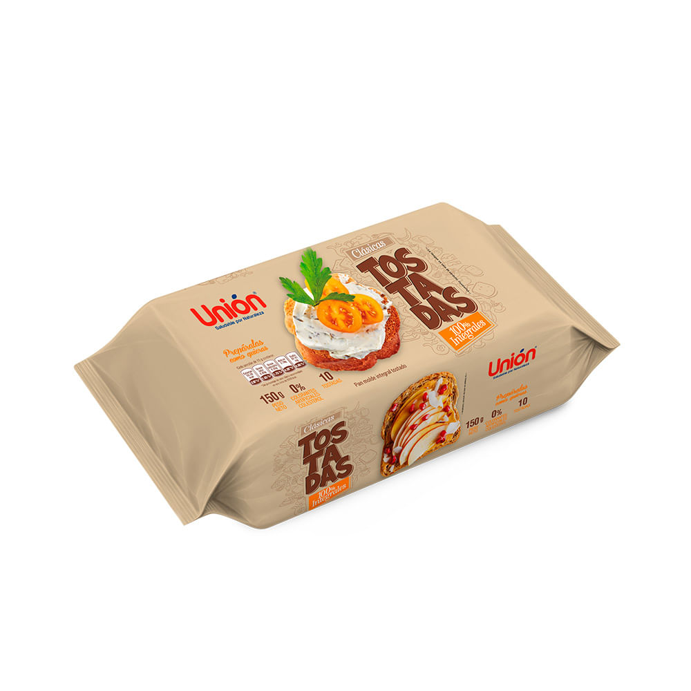 Tostadas Integrales Unión Bolsa 10 unid