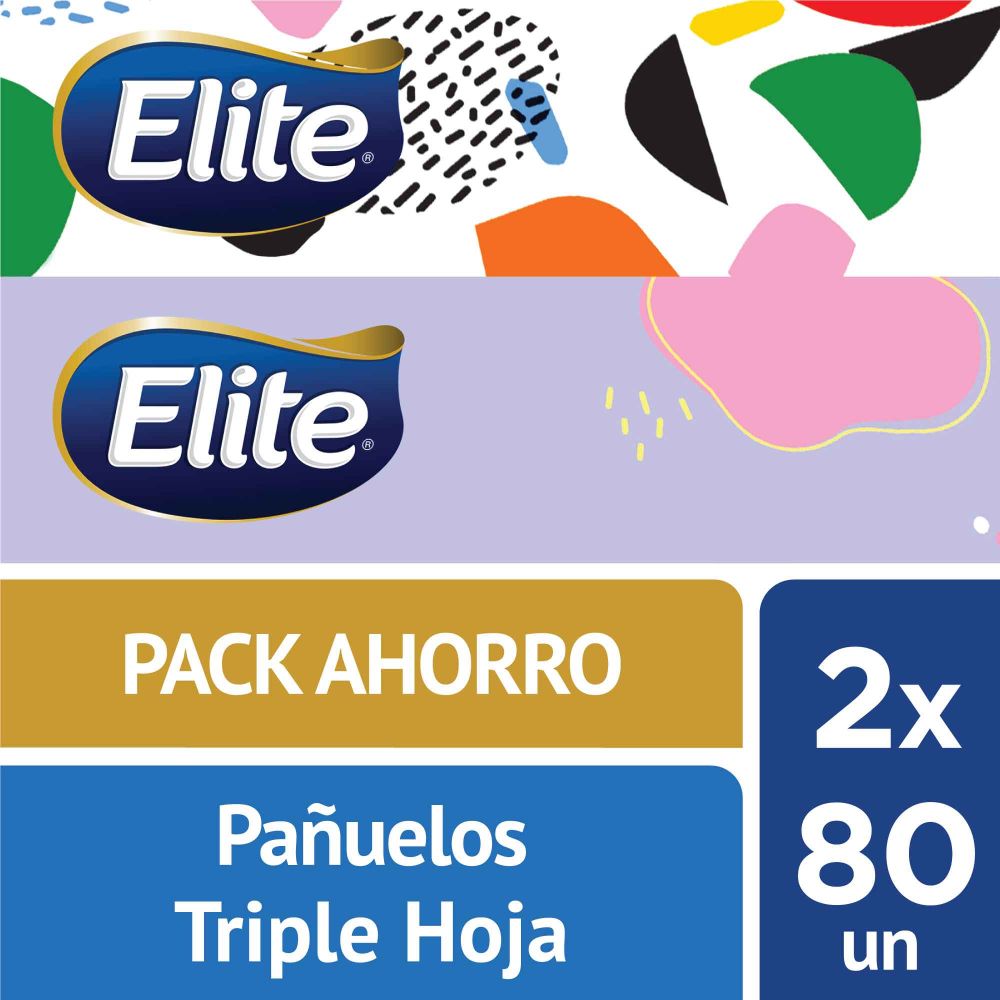 Pañuelos Faciales ELITE Diseños Caja 2un