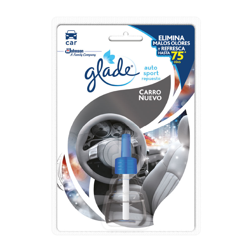 Ambientador Glade Carro Líquido Carro Nuevo 1 repuesto 7ml