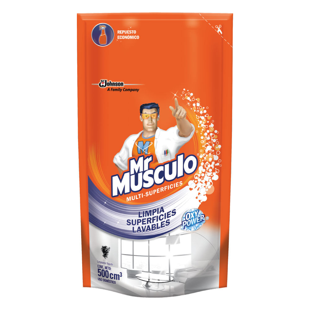 Limpiador Mr Músculo Líquido Multiusos Repuesto 500ml