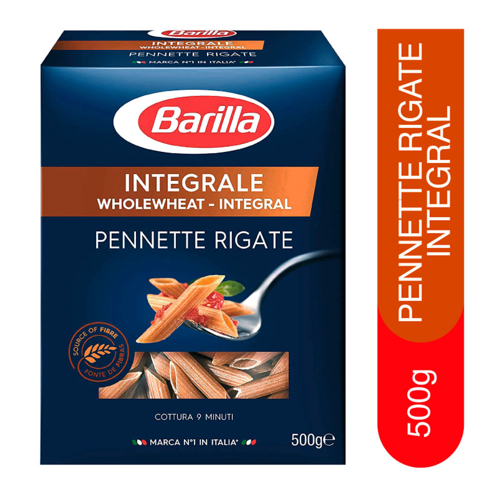 Pennette Barilla Rigate Integral Caja 500 g