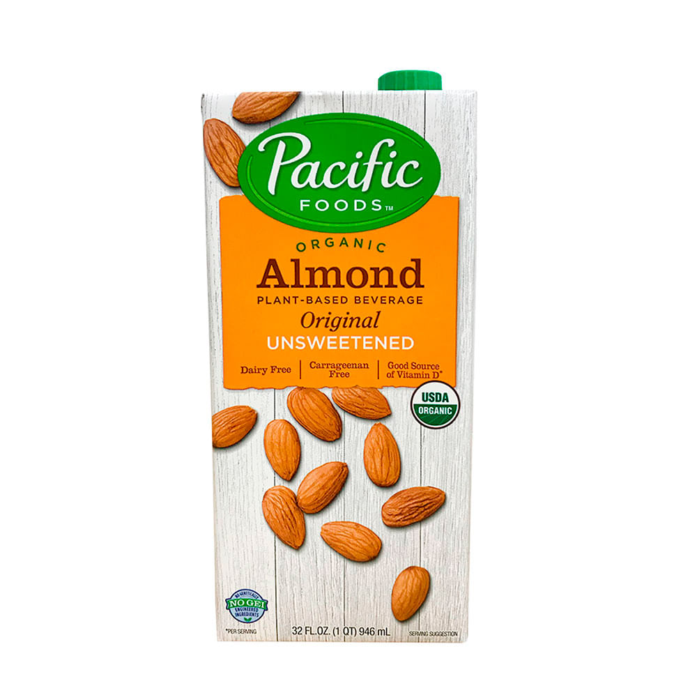 Bebida de Almendras Original Sin Azúcar Pacific Caja 946 ml