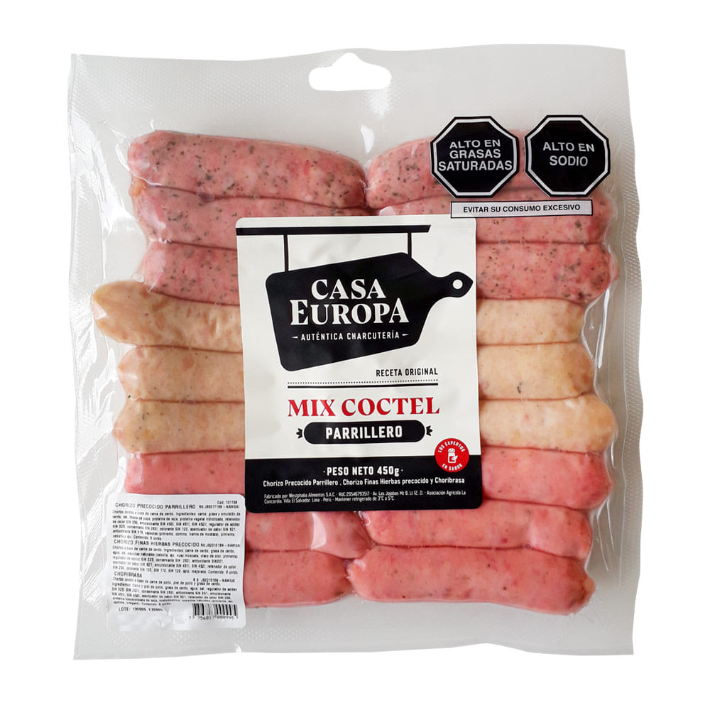 Pack Parrillero Casa Europa Paquete 450 g
