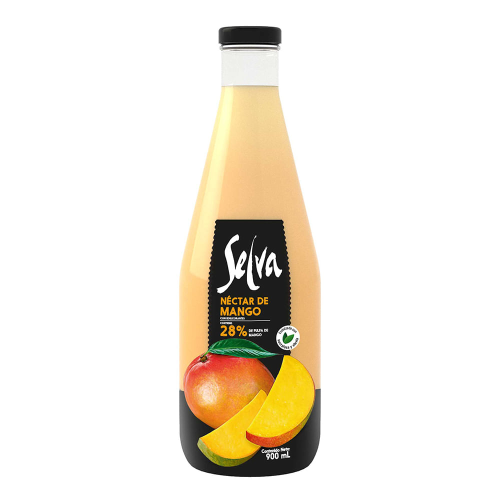 Nectar Mango Selva Botella Vidrio 900 ml