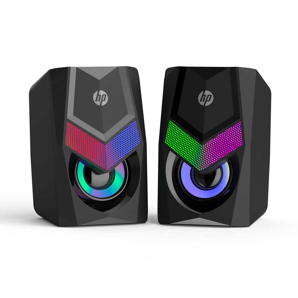 Hp Parlantes con Cable 2.0 Luces LED
