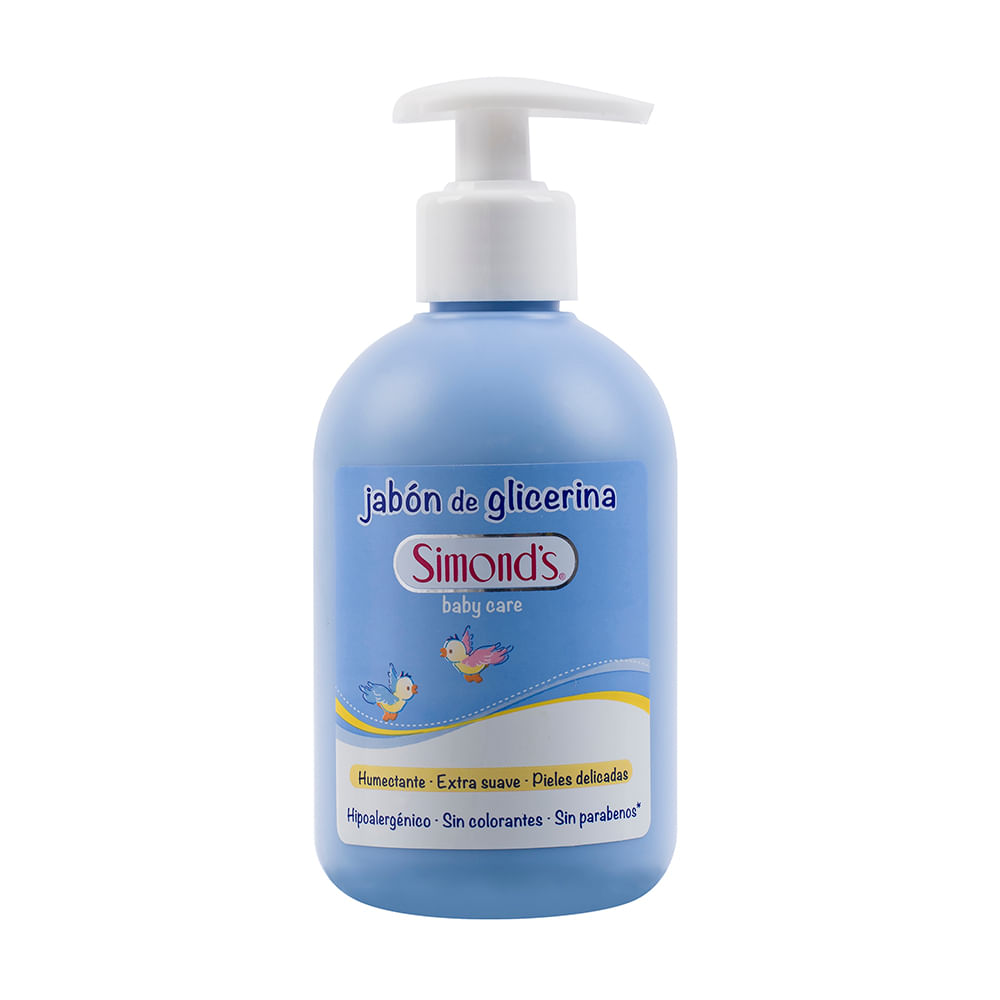Jabón Líquido Glicerina Simond's Humectante - Extra Suave - Pieles Delicadas Frasco 340 ml