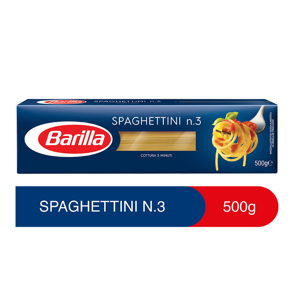 Spaguettini Nro 3 Barilla Caja 500 g