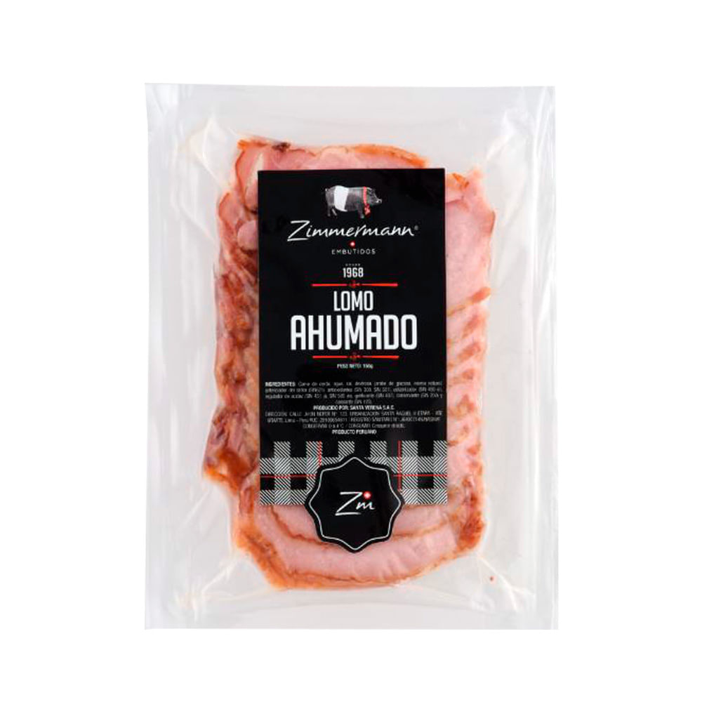 Lomo Ahumado Zimmermann Paquete 150 g