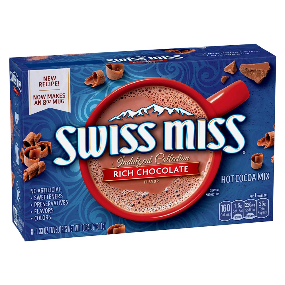 Cocoa en Polvo con Chocolate Swiss Miss Rich Chocolate Caja 8 unid