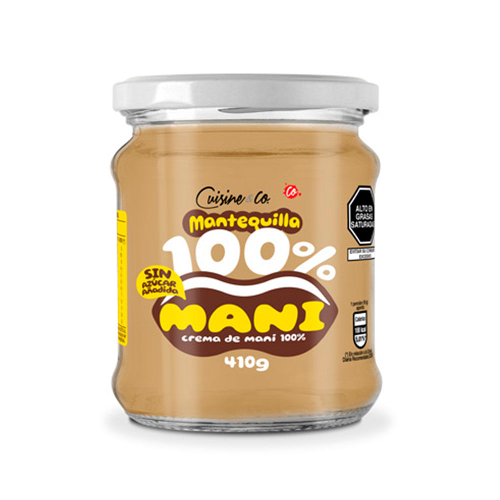 Mantequilla de Maní Cuisine&Co Frasco 410 g