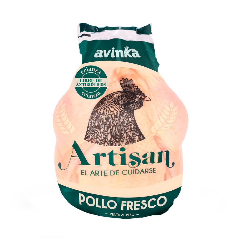 Pollo Fresco Sin Menudencia Artisan Libre de Antibióticos x kg