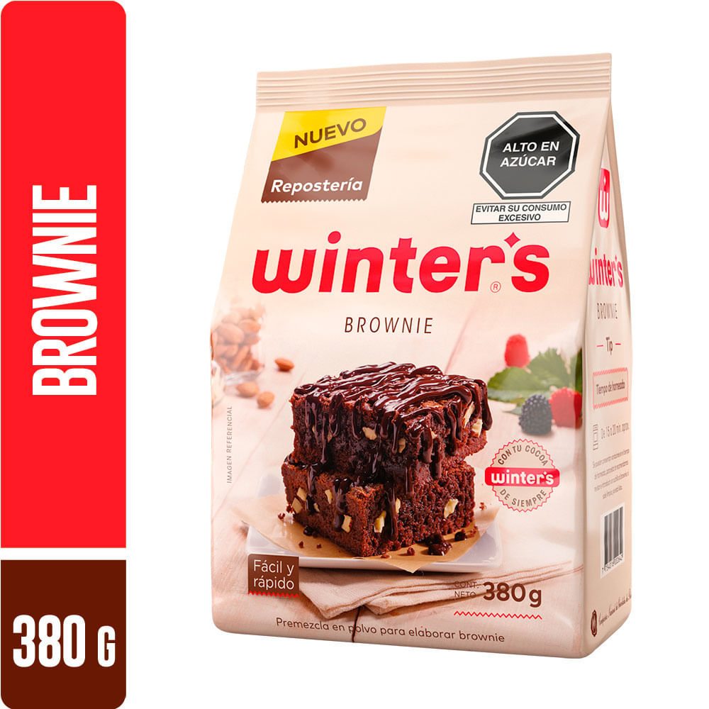 Premezcla en Polvo para Brownie Winter's Bolsa 380 g