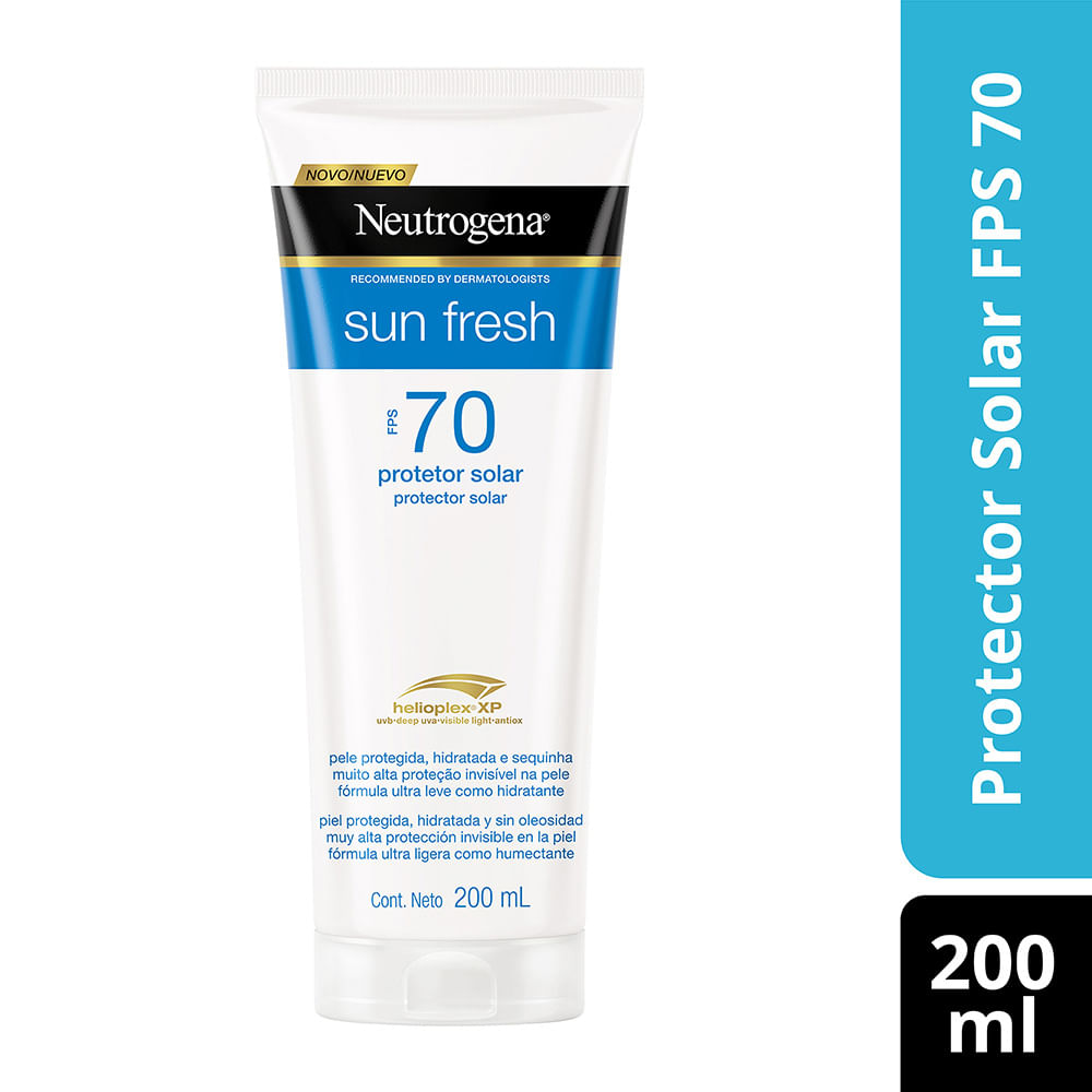 Protector Solar en Crema FPS70 Sun Fresh 200ml