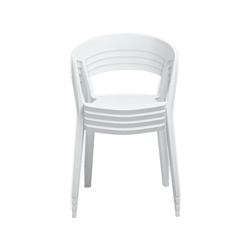 Ziyaz Silla Fija Alice 4 unid Blanco