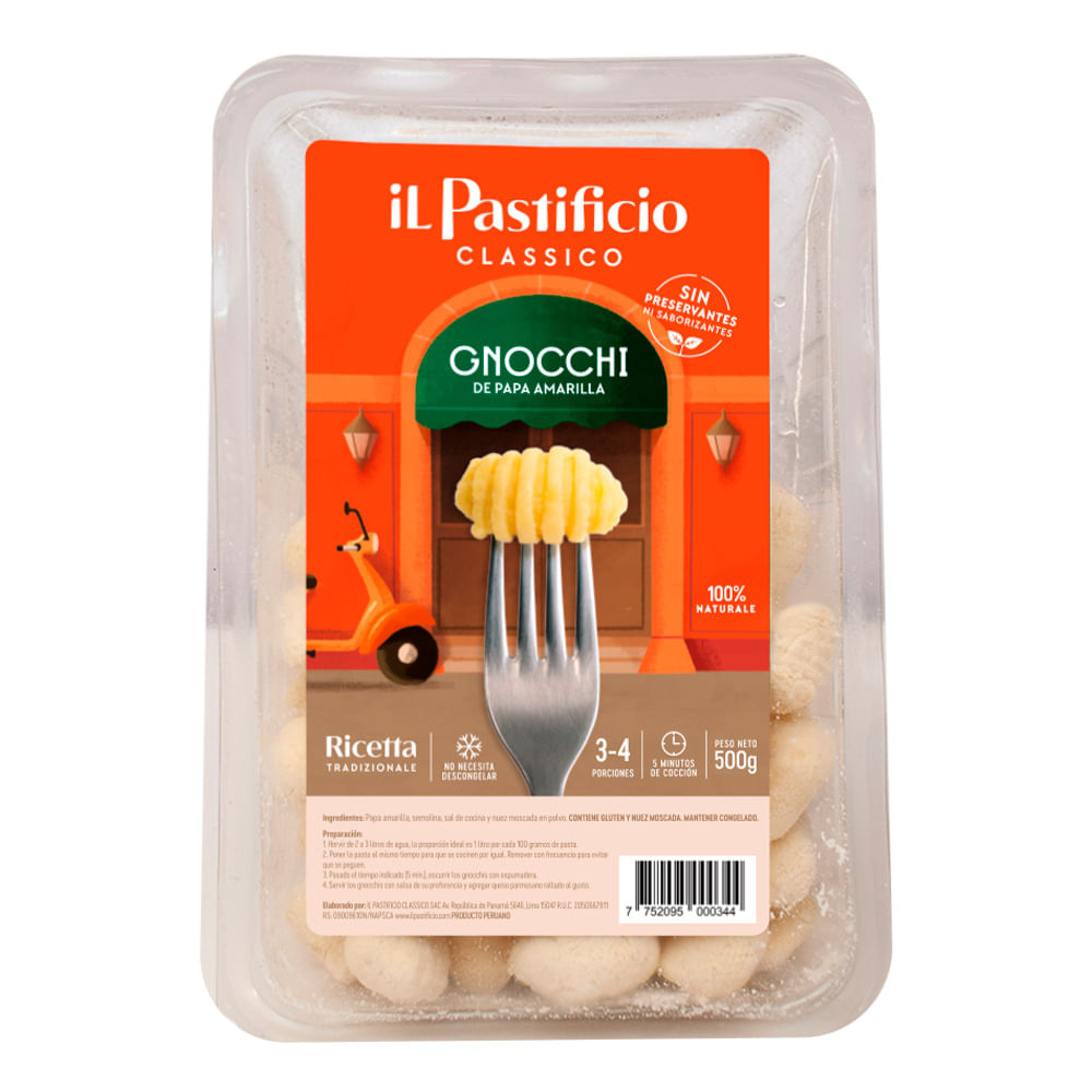 Gnocchi de Papa Amarilla Il Pastificio Caja 500 g