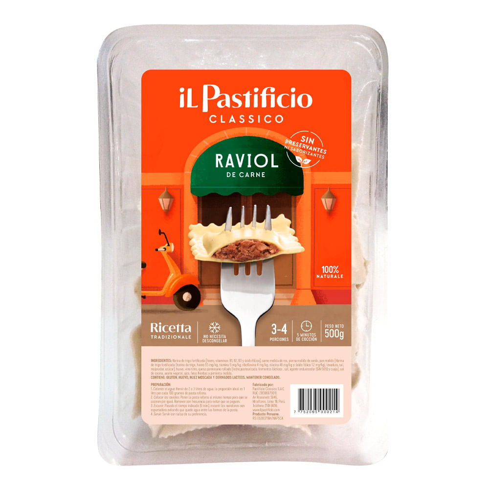 Ravioles de Carne Il Pastificio 500g
