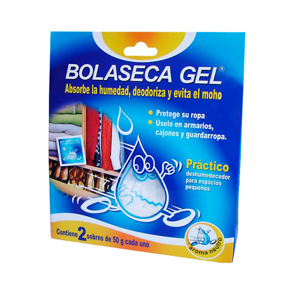 Deshumedecedor Bola Seca Gel Neutro Sobre 50 g Caja 2 unid
