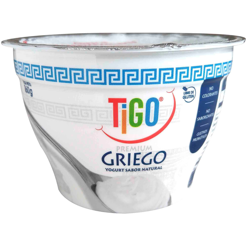 Yogurt Premium Tigo Natural Vaso 160 g