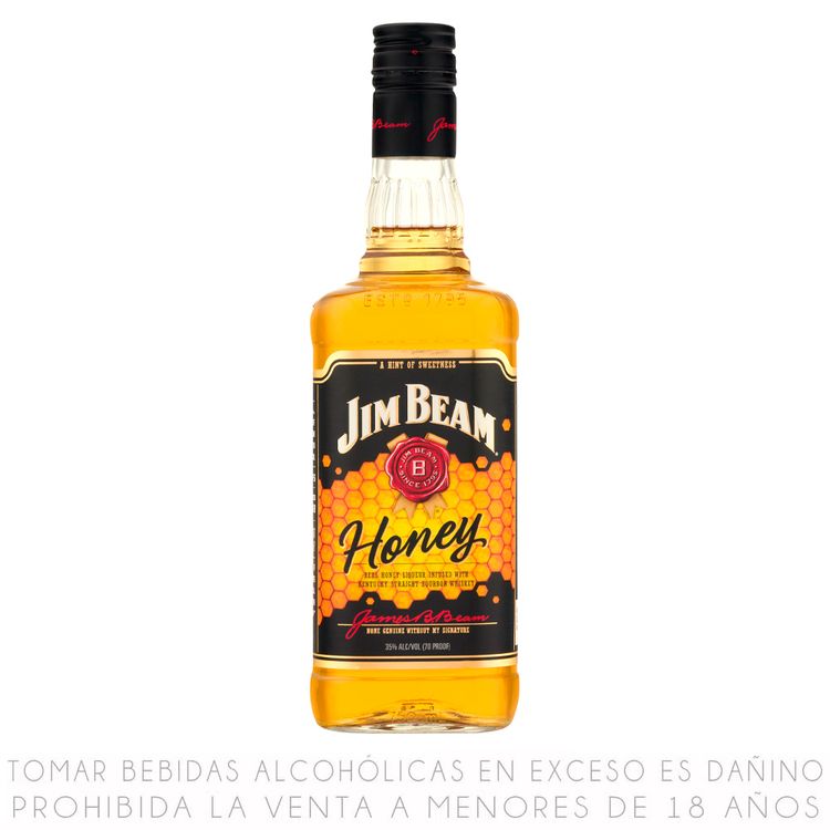 Bourbon Whiskey con Licor de Miel Single Malt Honey Jim Beam Botella