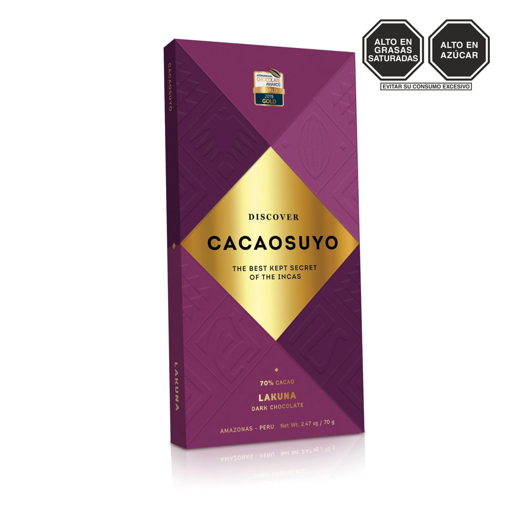 Chocolate Cacaosuyo Amazonas 70 % Tableta 70 g
