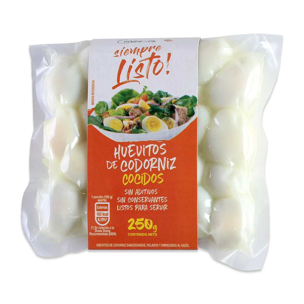 Huevito de Codorniz Sancochado Bolsa 250 g