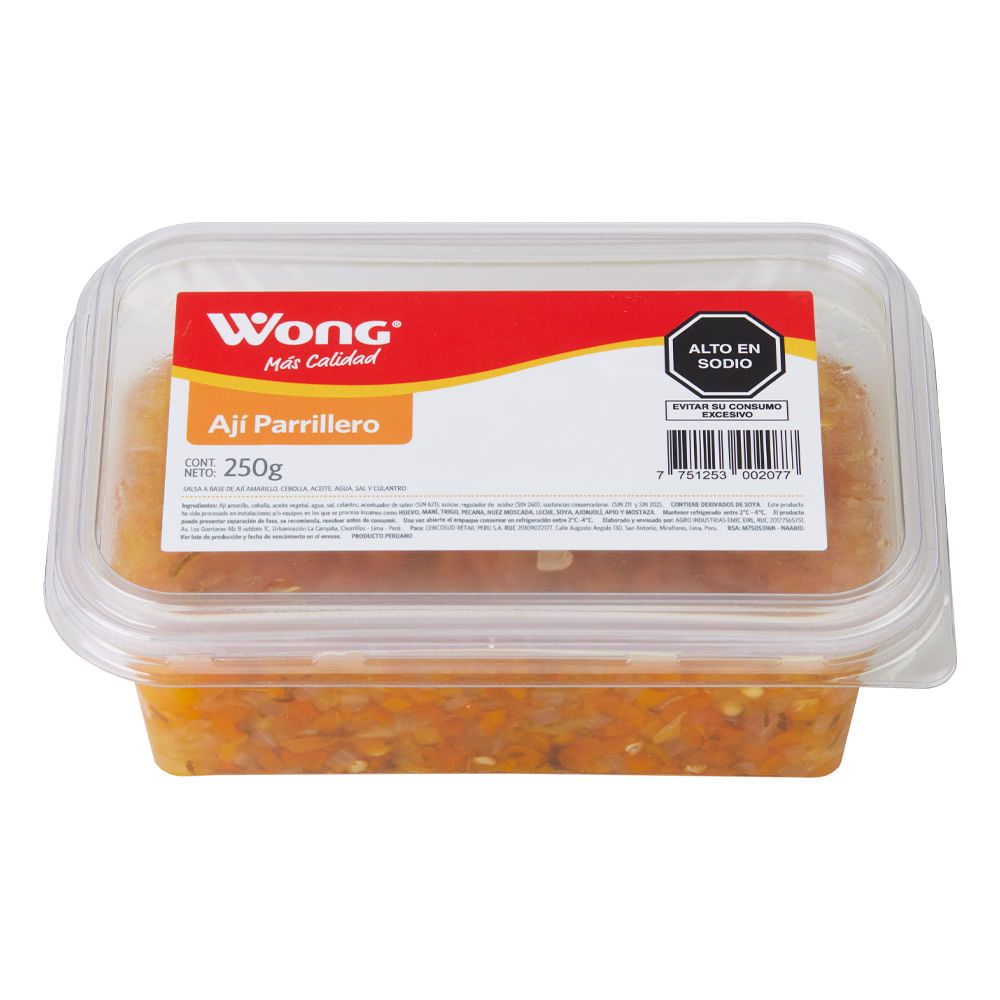Ají Parrillero Wong Pote 250 g