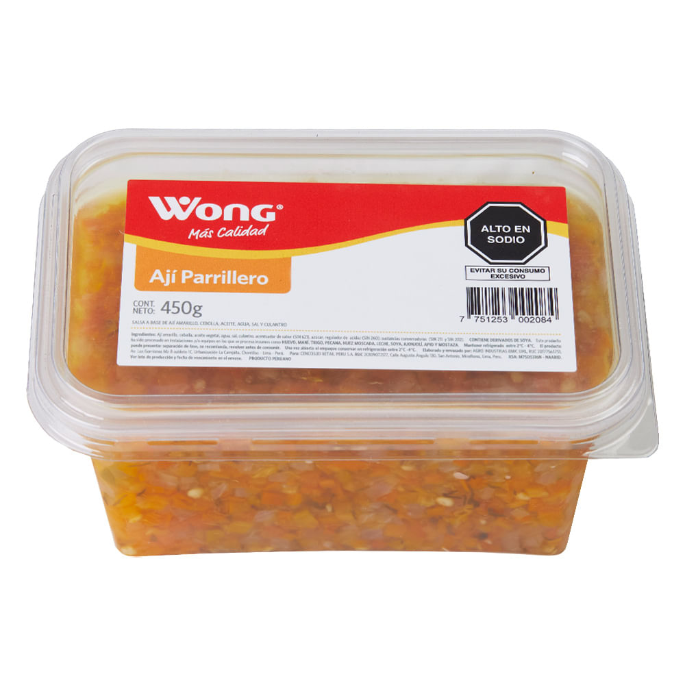 Ají Parrillero Wong 450g