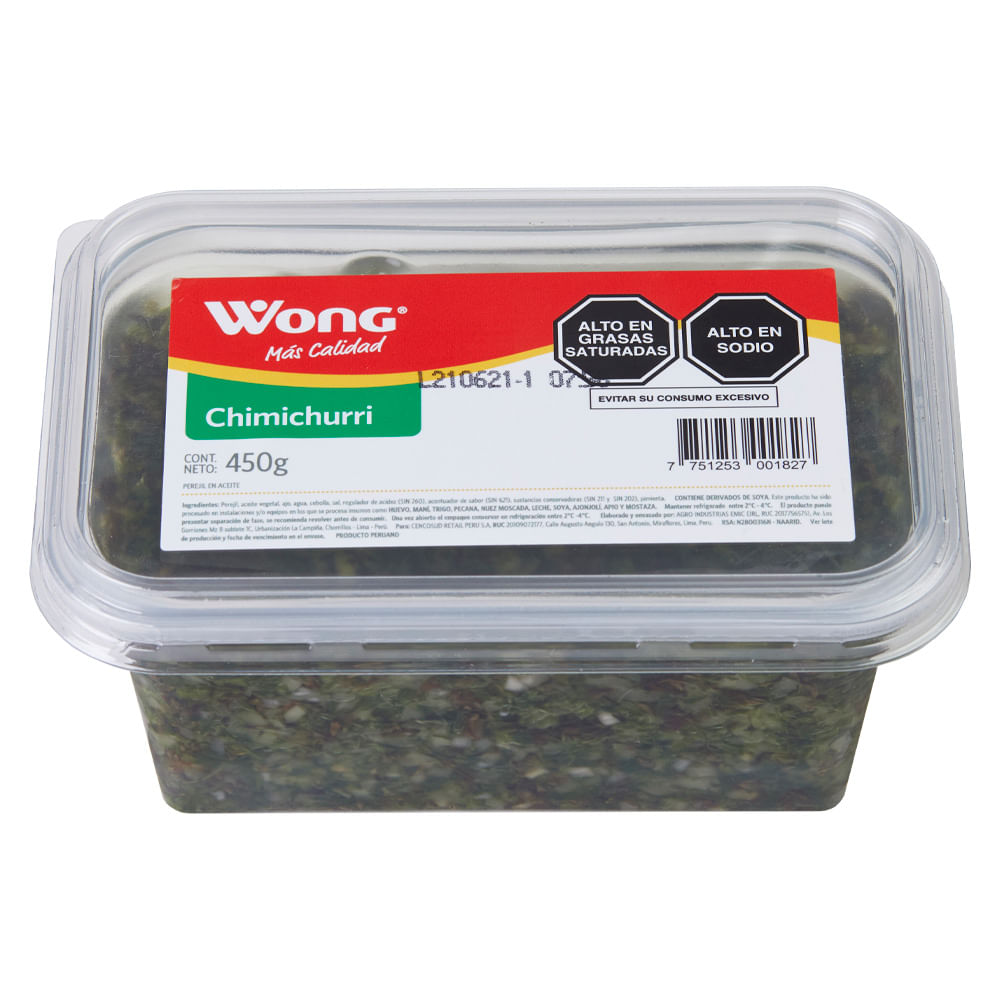 Chimichurri Wong Pote 450 g