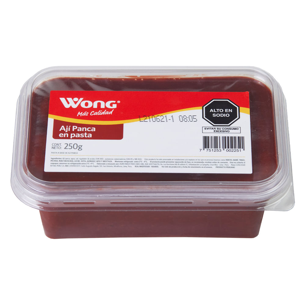Ají Panca En Pasta Wong Pote 250 g