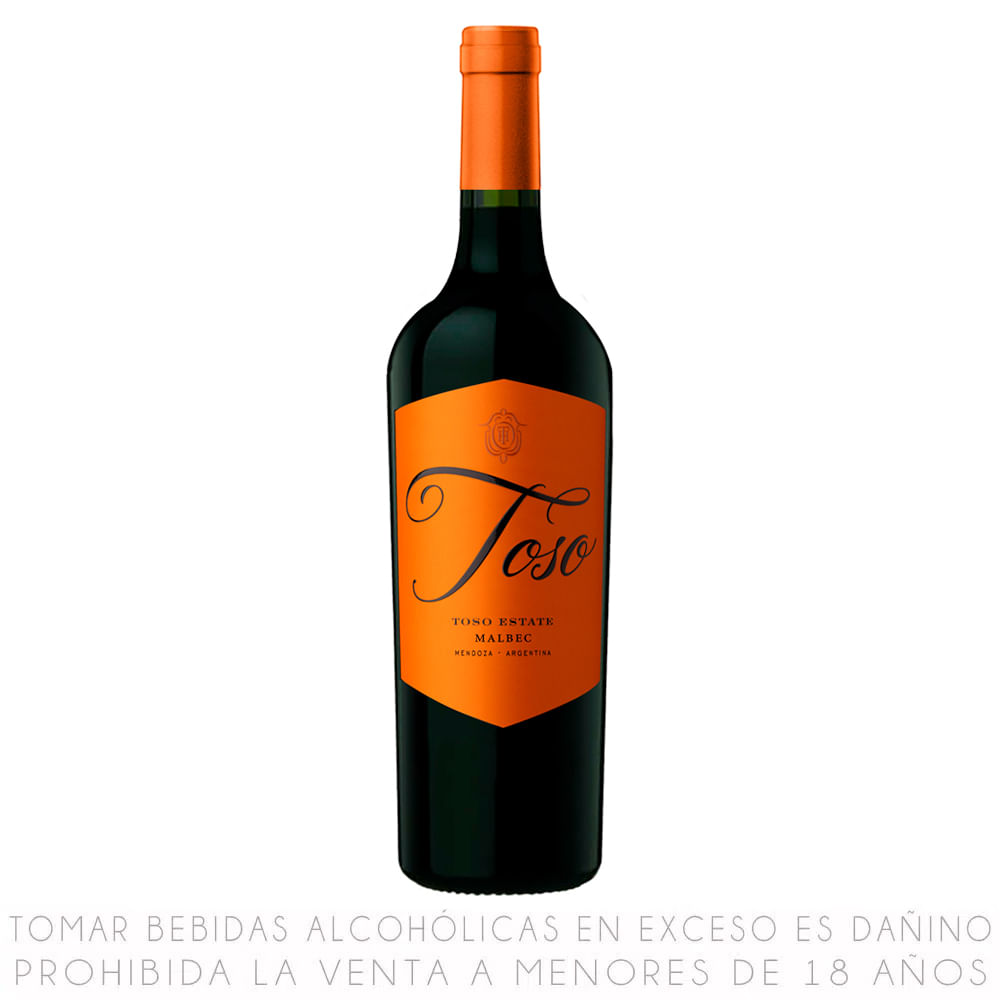 Vino Tinto Malbec Toso Estate Pascual Toso Botella 750ml