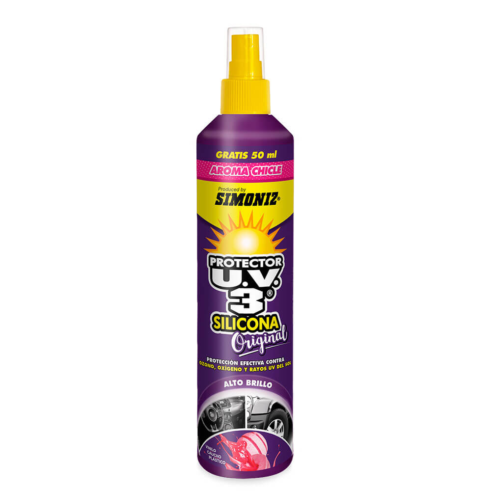 Silicona Protector UV 3 Aroma Chicle Simoniz Spray 300 ml