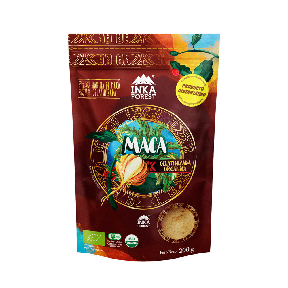Harina de Maca Orgánica Inka Forest Doypack 200 g