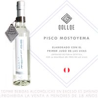 Pisco Mosto Yema Acholado Qollqe Botella 500ml