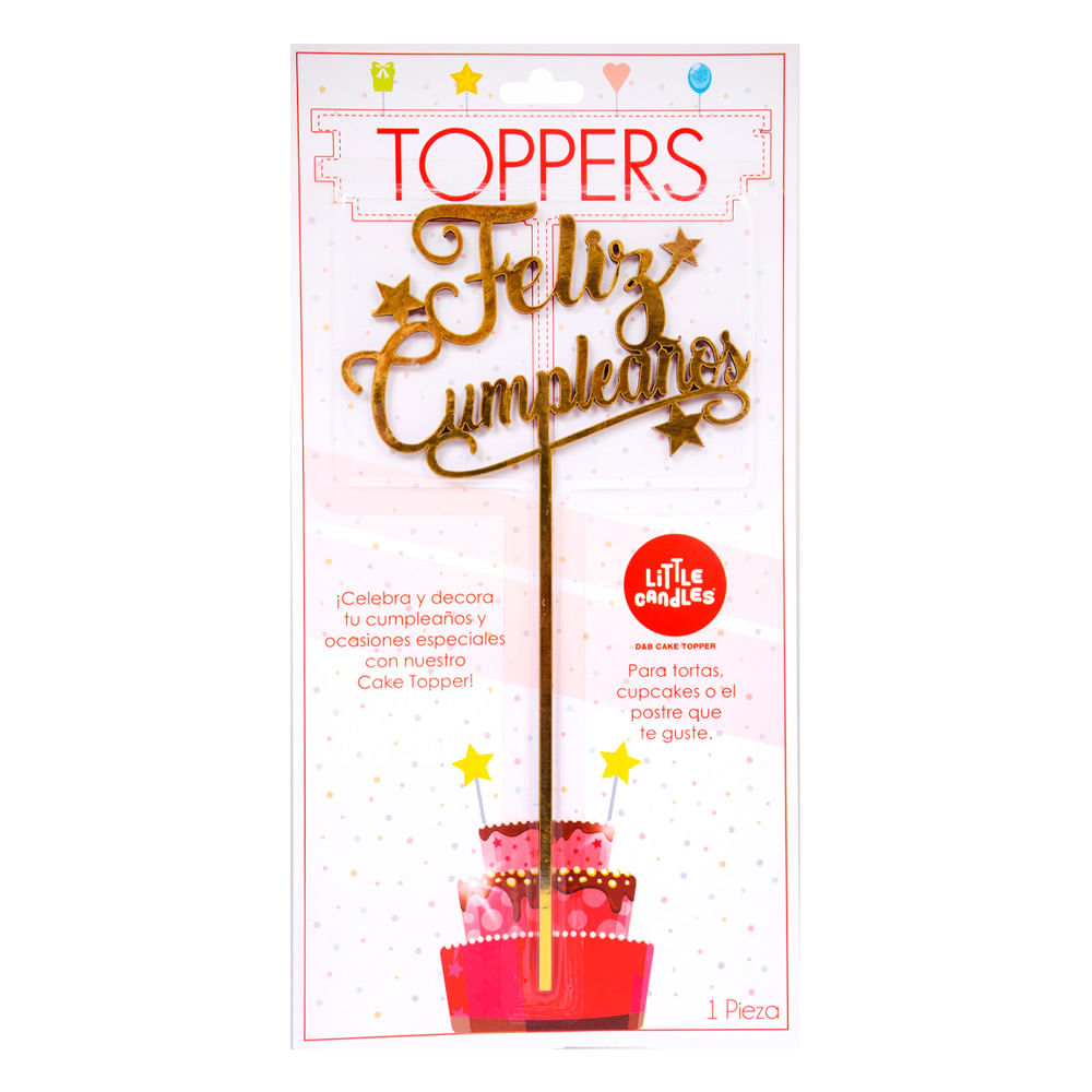 Cake Topper Feliz Cumpleaños