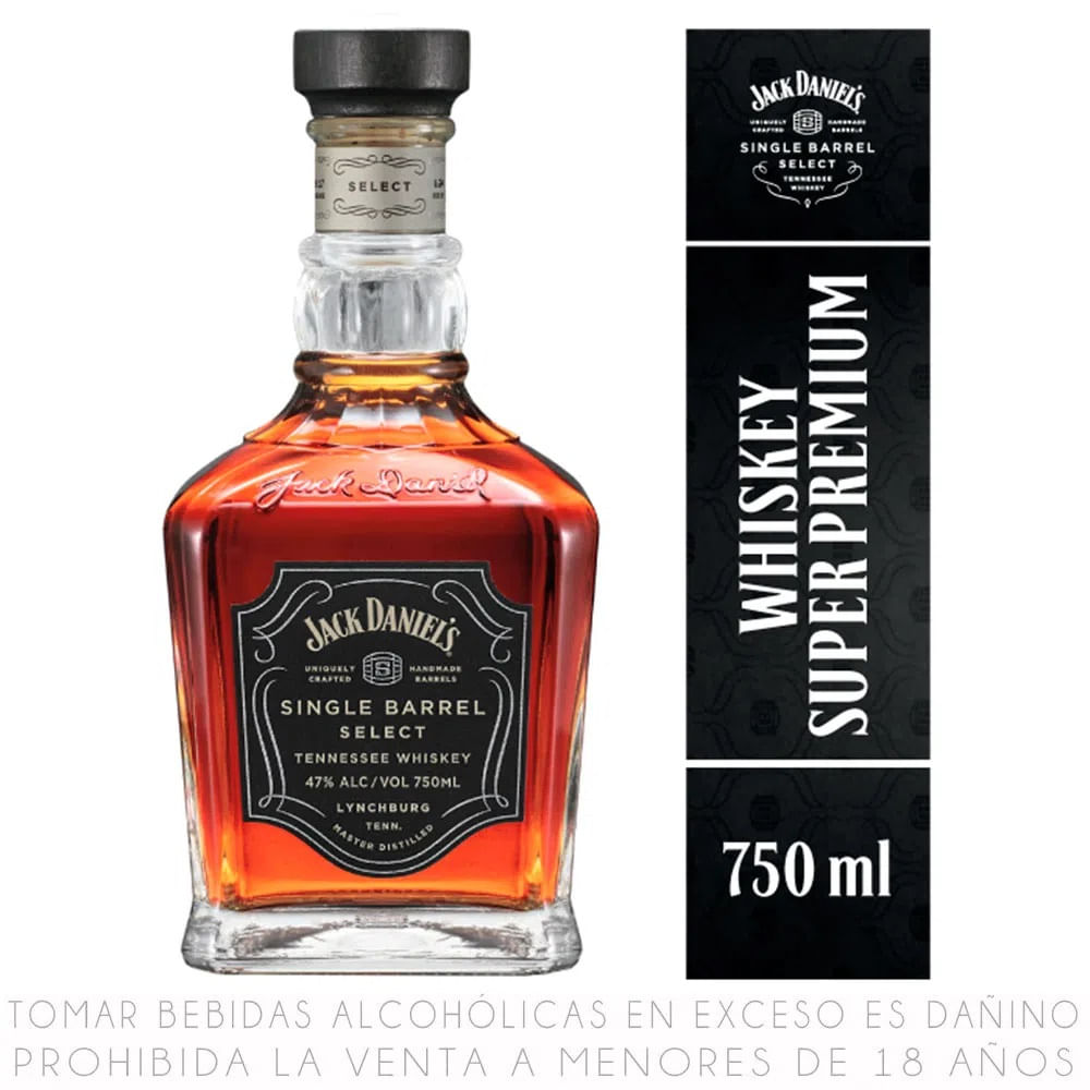 Whiskey Single Barrel Super Premium Jack Daniel's Botella 750 ml