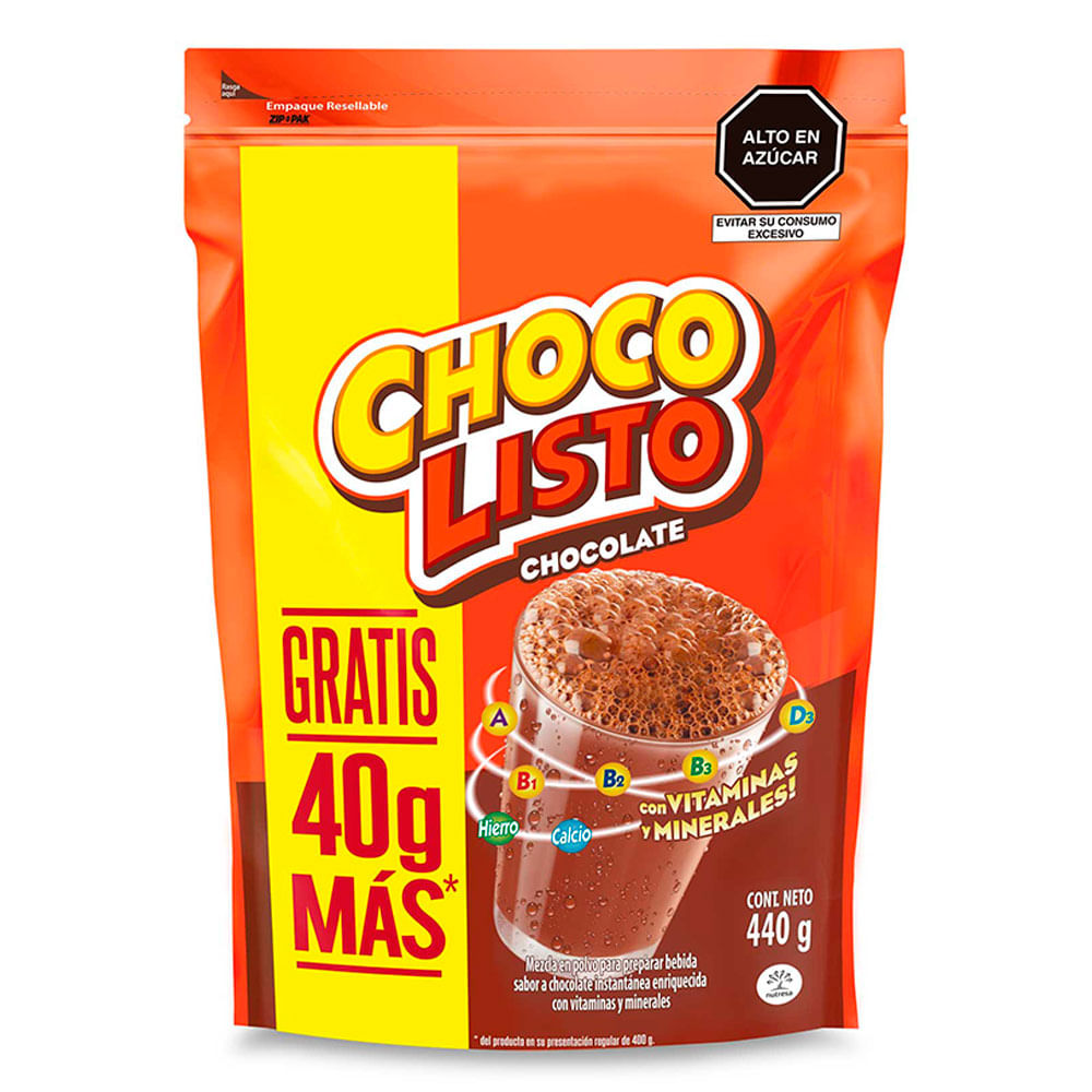 Bebida Sabor Chocolate Instantánea Doypack 440 g