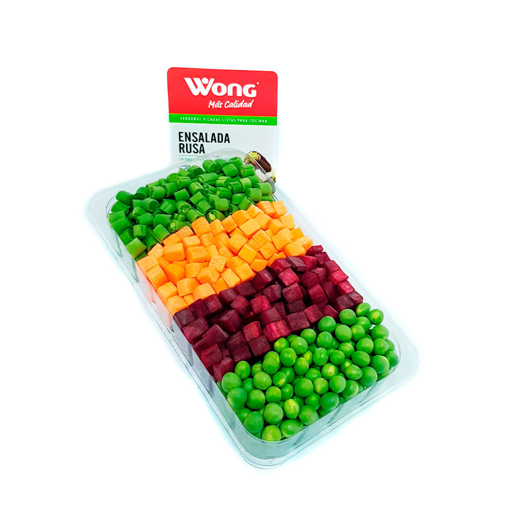 Verduras para Ensalada Rusa Wong Bandeja 600g